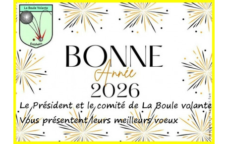 Très Bonne Année à tous